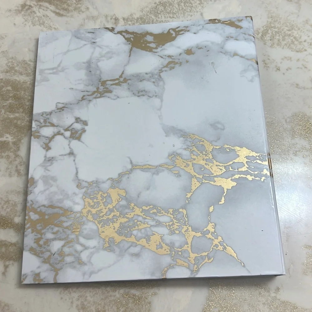 Gold marble binder